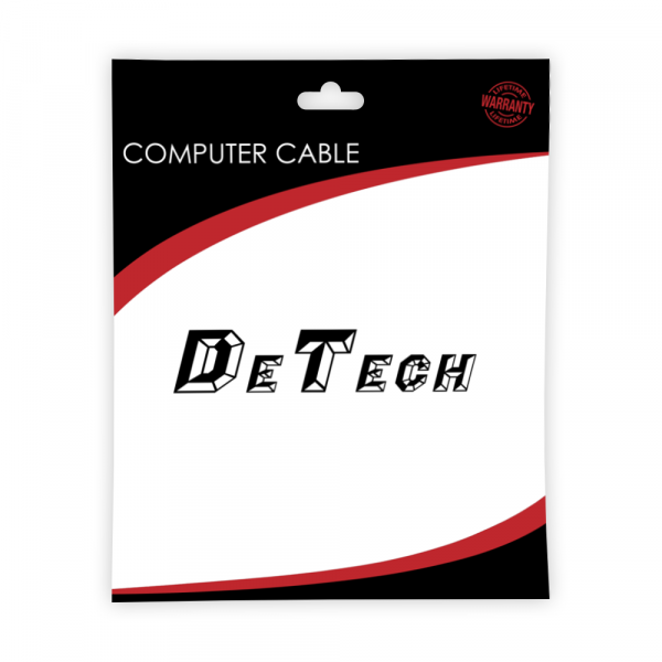 Кабел, DeTech, HDMI - HDMI M/М, 3m, Без ферит, Черен - 18307