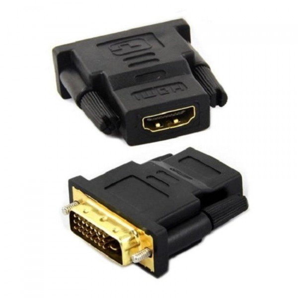 Преходник No brand, HDMI/F - DVI24+1(5)/M, Черен - 17139