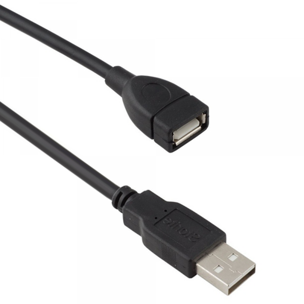 Кабел DeTech USB F - USB M удължител, 5m, HQ - 18031