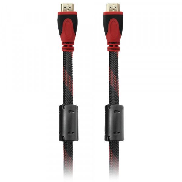 Кабел DeTech HDMI - HDMI M/М, 10m, С оплетка и ферит - 18048