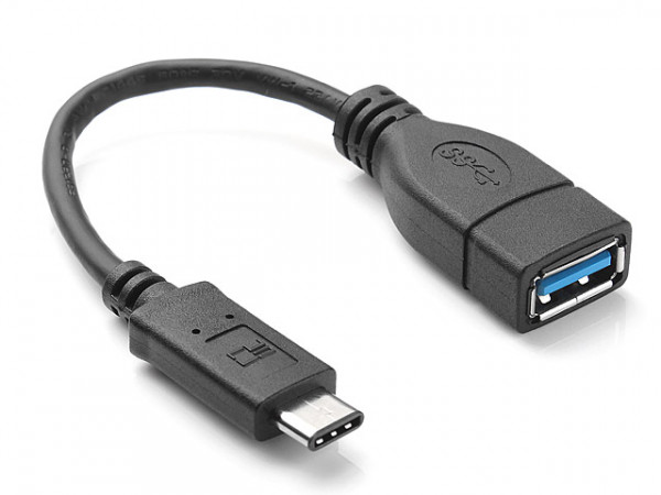 Преходник USB 3.1 TYPE-C към USB/F, Черен - 18224