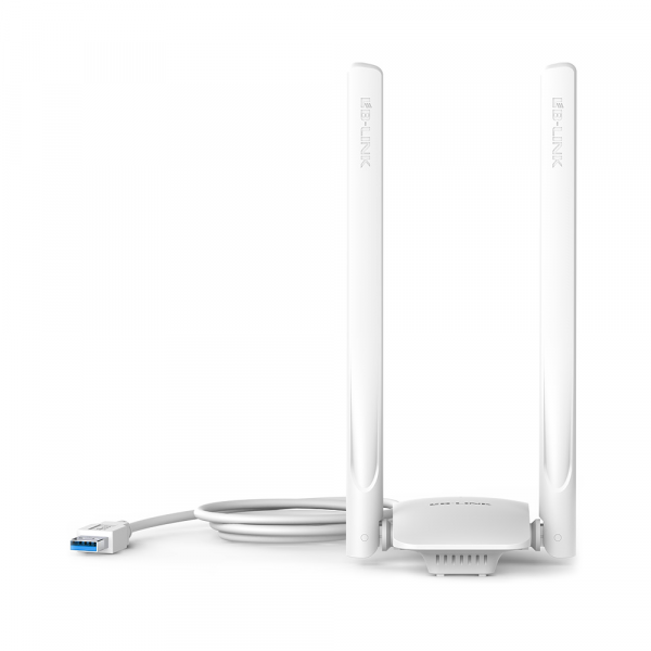 Безжичен мрежов адаптер LB-LINK BL-WDN1300A, 1300Mbps, 2.4/5Ghz, 2 x 6dBi, Бял - 19046