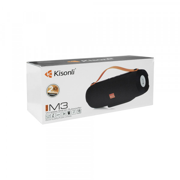 Тонколона Kisonli M3, Bluetooth, USB, SD, FM, Различни цветове - 22130