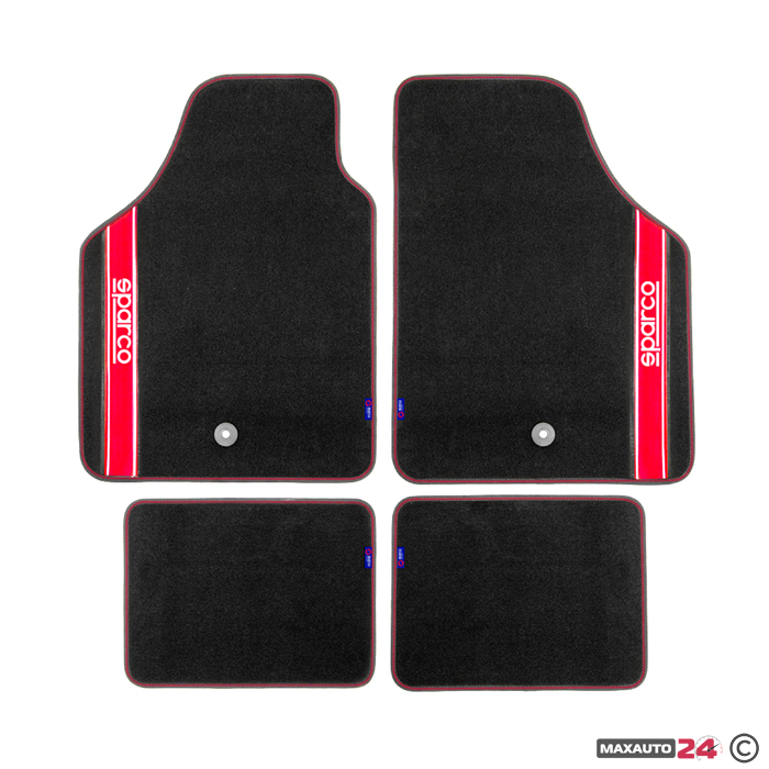 Универсални мокетни стелки Sparco - 03763BRS с червено