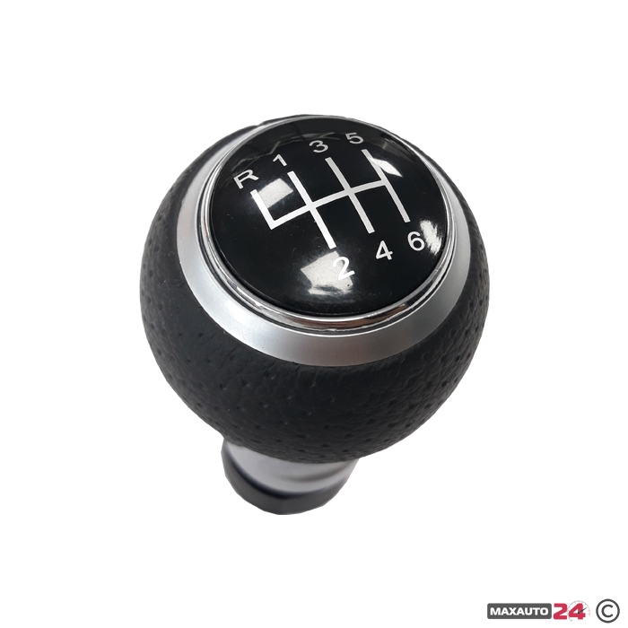 Топка за скоростен лост за Audi A3 (98-08) / A4 (02-08) - със 6 скорости - перфорирана кожа