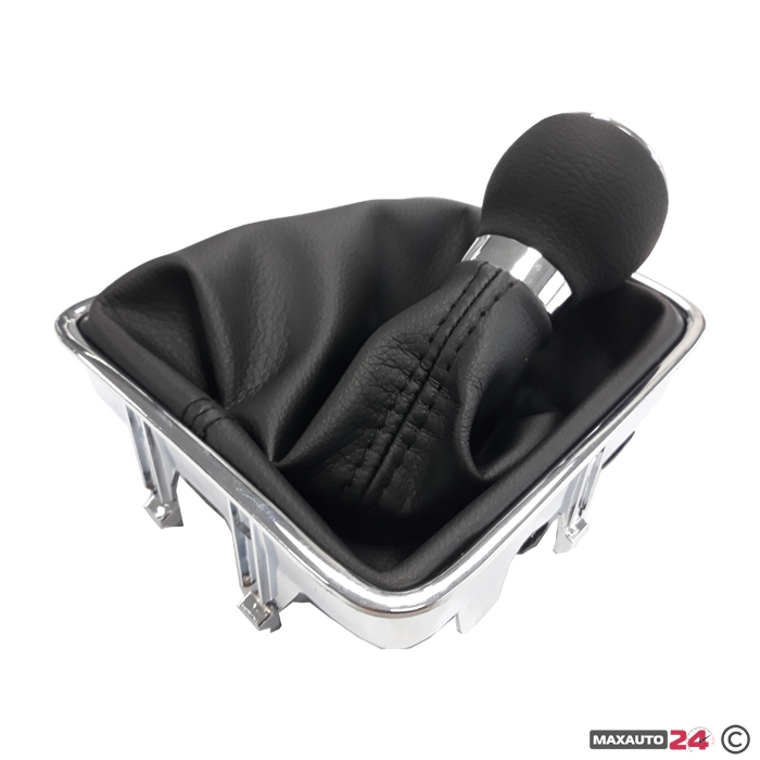 Топка за скоростен лост с маншон подходяща за VW / Seat с 6 скорости - черен конец