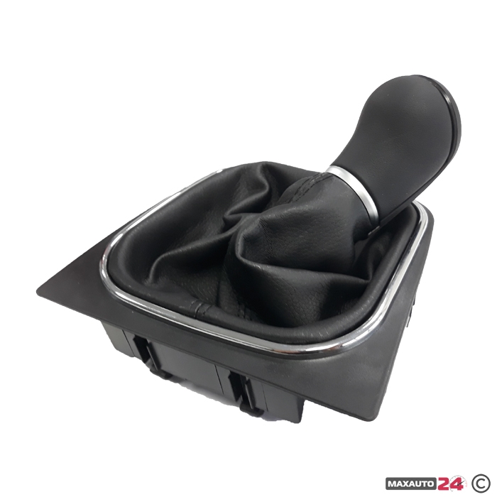 Топка за скоростен лост с маншон подходяща за VW Golf V/VI 03-12 с 6 скорости - черна