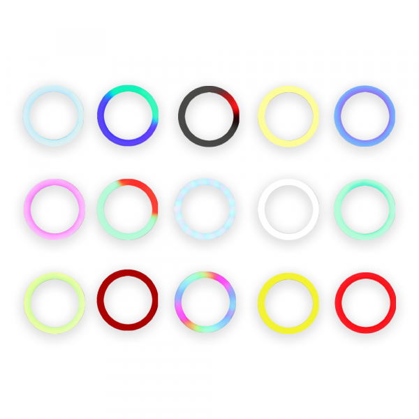 LED Ring осветление No brand M33, 33см, RGB, 20W, Черен - 40126