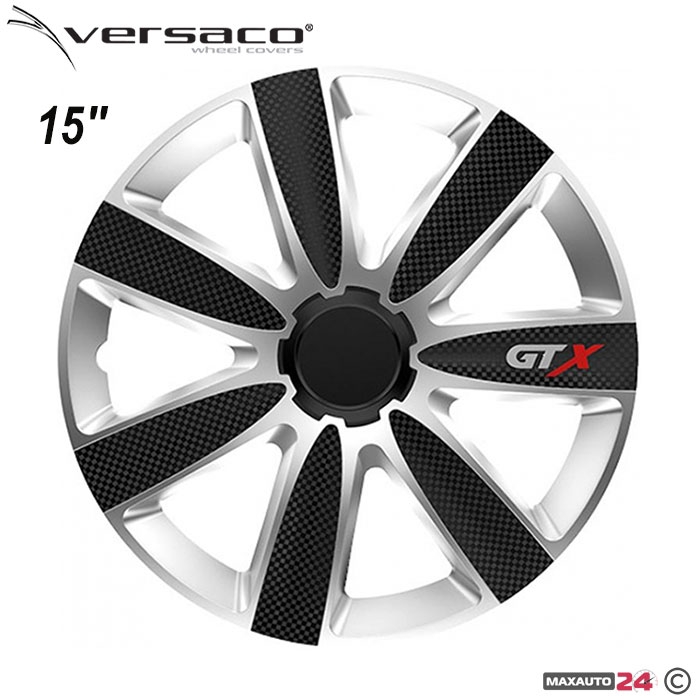 Тасове за джанти 15" Versaco Carbon GTX - Black / Silver
