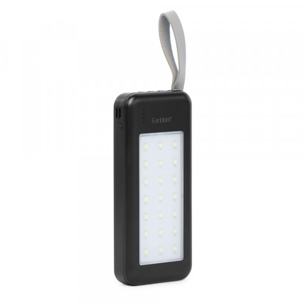 Преносима батерия Earldom ET-PB48. 10000mAh, LED Фенер, Черен - 87059