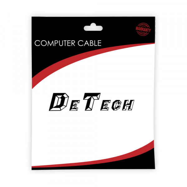 Преходник DeTech Mini DP то DVI, HDMI, VGA 10см, Бял - 18157