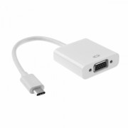 Преходник No brand, USB Type-C към VGA, Бял - 18290