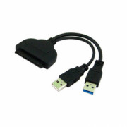 Преходник, No brand, USB 3.0 към SATA, Черен - 18295