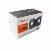 Тонколони Kisonli S-444, 2x3W, USB, Черен - 22060