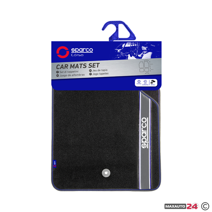 Универсални мокетни стелки Sparco - 03763BAR със сиво