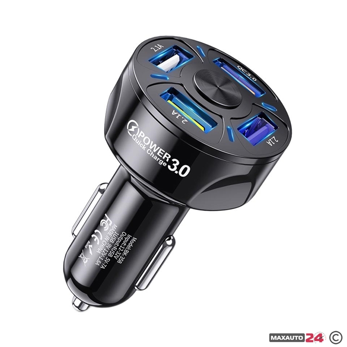 Универсално USB зарядно с 4 USB порта - 2461