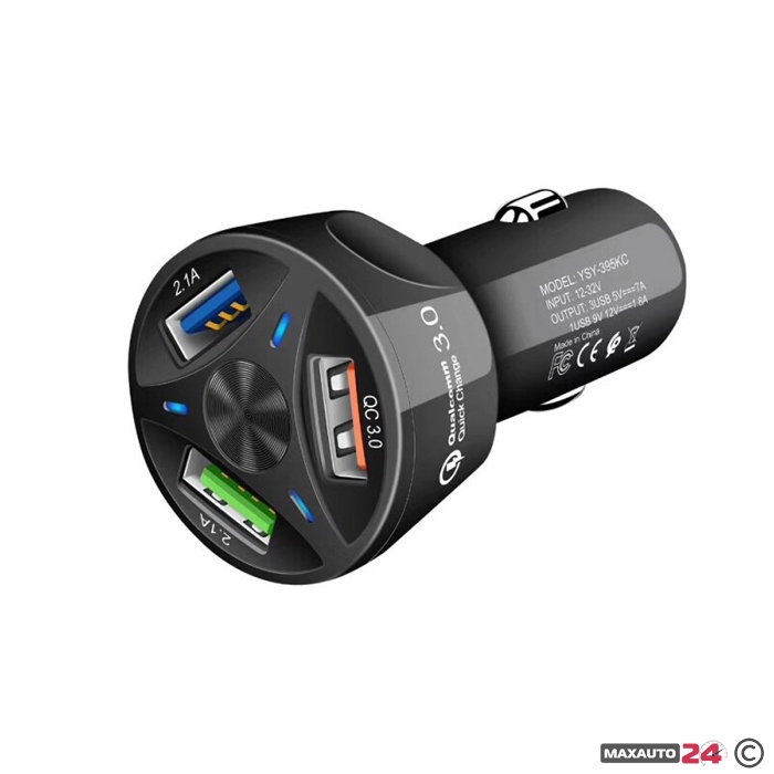 Универсално USB зарядно с 3 USB порта - 2460