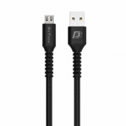 Кабел за данни DeTech DE-C25M, Micro USB, 1.0m, Черен - 40106