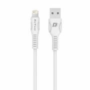 Кабел за данни DeTech DE-C27i, Lightning (iPhone 5/6/7/SE), 1.0m, Бял - 40110