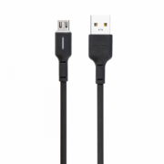 Кабел за данни DeTech DE-C37M, Micro USB, 1.0m, Черен - 40194