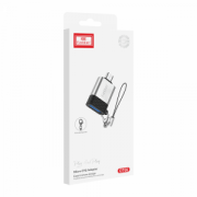 Преходник Earldom ET-OT66, USB F към Micro USB, OTG, Сребрист - 40208