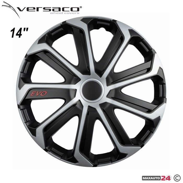 Тасове за джанти 14'' Versaco Evo Black/Silver