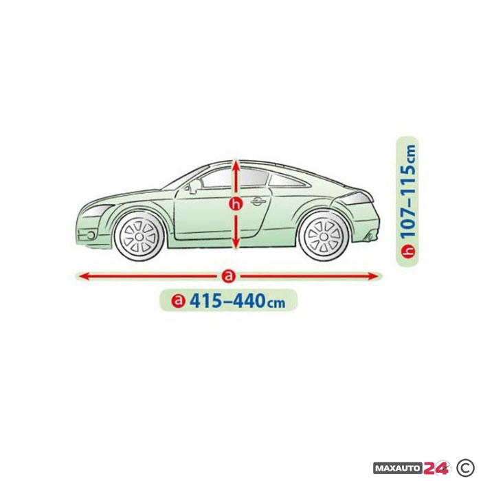 Покривало Kegel серия Mobile Garage размер L сиво за Купе