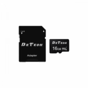 Карта памет DeTech Micro SDHC-I, 16GB, Class 10 + Адаптер - 62043