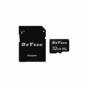 Карта памет DeTech Micro SDHC-I, 32GB, Class 10 + Адаптер - 62044