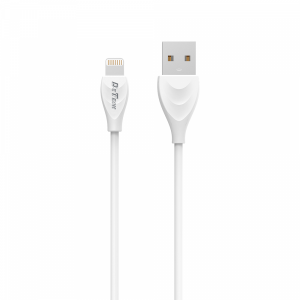 Кабел за данни DeTech DE-24i, Lightning (iPhone 5/6/7/SE), 1.0m, Бял - 14127