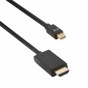 Кабел DeTech Mini DP - HDMI M/M, 14+1 cooper, 1.8м, Черен - 18279