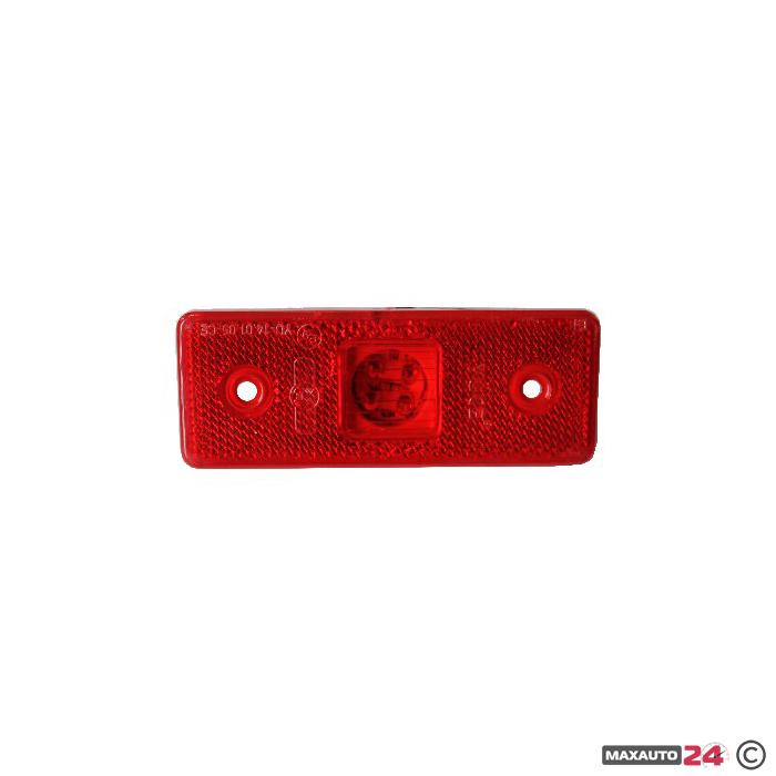 Габарит правоъгълен 0030 12V червен
