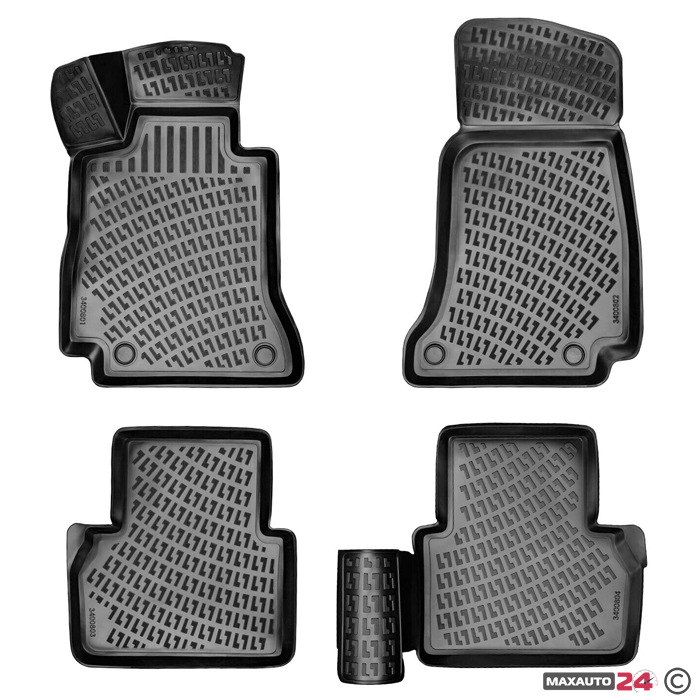 Гумени стелки RizLine за Mercedes C-class / W204  2007-2014 C209 2003-2010