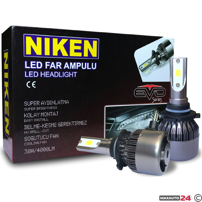 Диодни крушки NIken H1 Ево 30W 2бр/к-т