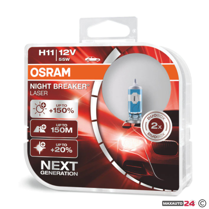 Халогенни крушки Osram Night Breaker Laser  H11 2бр/к-т