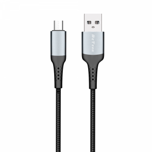 Кабел за данни DeTech DE-43M2, Micro USB, 2.0m, Черен - 40259