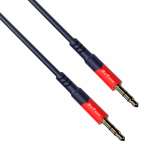 Аудио кабел DeTech DE-12AUX, 3.5mm жак, М/М, 1.0м, Черен - 40278