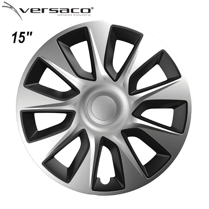 Тасове за джанти 15'' Versaco Stratos Silver / Black