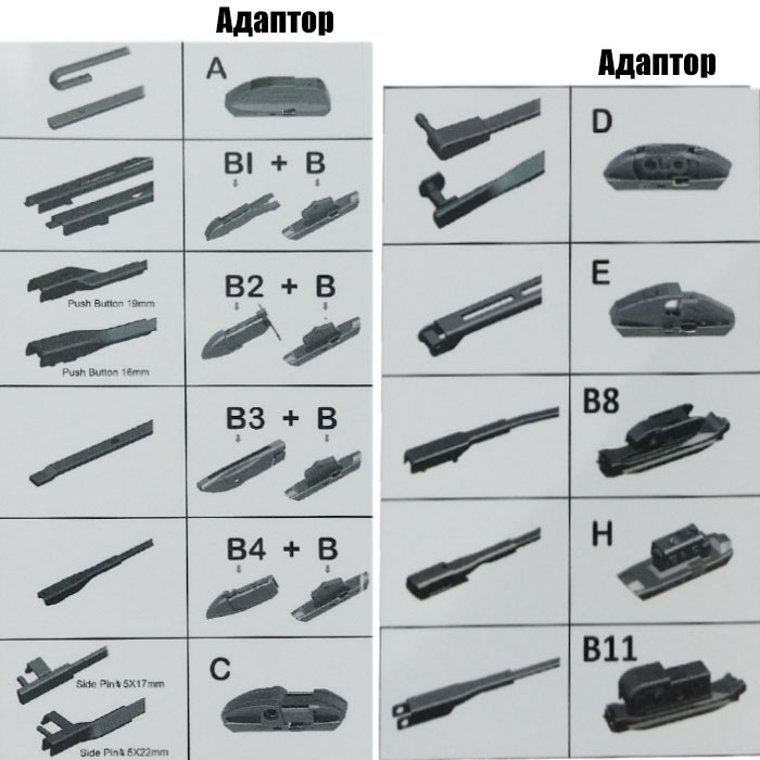 Чистачка PERFORMANCE 28“ 700мм + адаптори