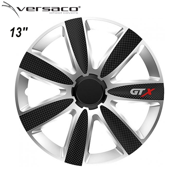 Тасове за джанти 13'' Versaco Carbon GTX - Black/Silver