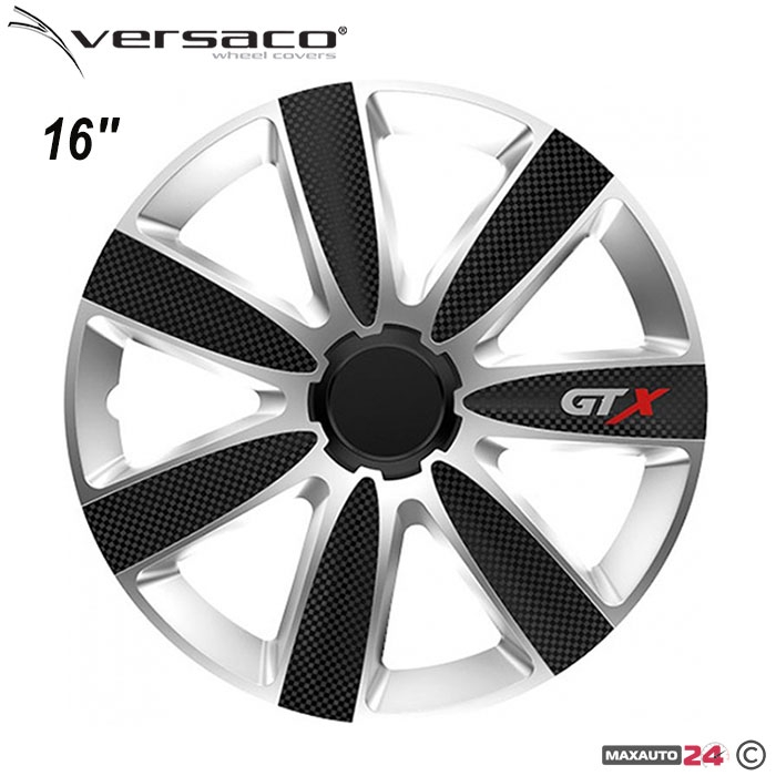 Тасове за джанти 16'' Versaco Carbon GTX - Black / Silver