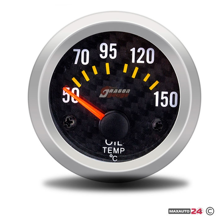Уред за измерване температурата на маслото-Oil temp - Карбон