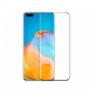 Стъклен протектор No brand, За Huawei P40 Pro Plus, 3D, 0.3mm, Черен - 52667