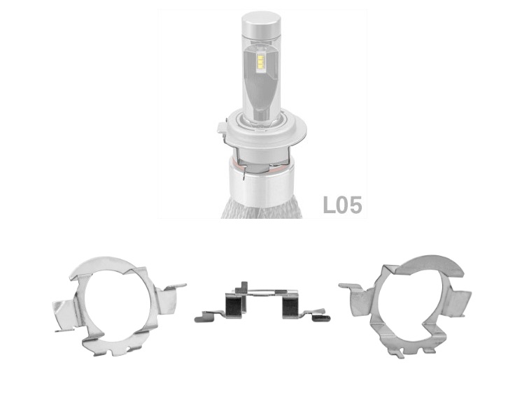 Комплект от 2 броя Aдаптери за LED крушки H7 за Nissan Qashqai Нисан Кашкай, Bmw X5, БМВ Х5 Volkswagen Tiguan Тигуан, Touareg Туатег , Golf, Голф Polo