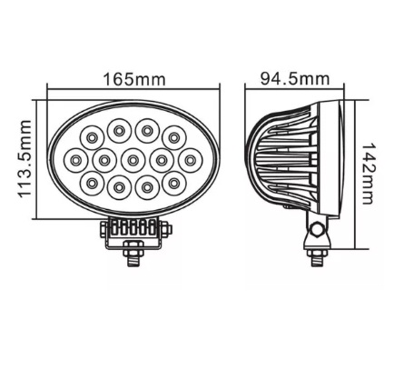 16См 65W Супер Мощен PRO Led Диоден Халоген Лед Професионална Лампа Прожектор 12V 24V