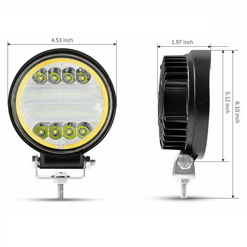 Мощна 72W LED ЛЕД Диоден Фар Работна Лампа Прожектор Задна Светлина 3000 Лумена 12V 24V