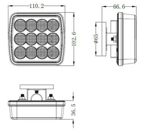 Безжични Wireless Стоп светлини с Mагнит 12v 24v Лед Led Оранжеви Аварийни Светлини Блиц Светлина