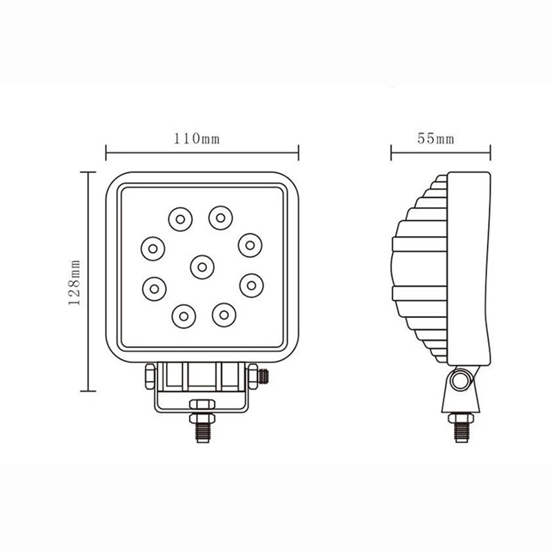 8 LED 24W Халогенна Светлина Работна Лампа 10-30V за Ролбар АТВ Джип