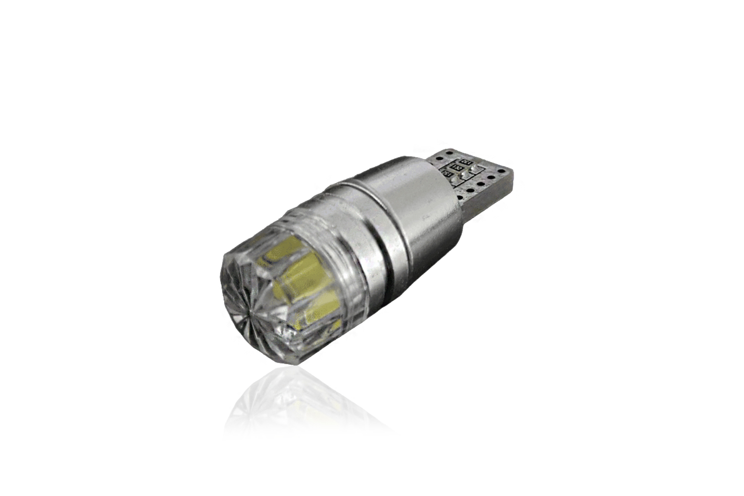 LED Лед Диоднa Крушкa За Габарит, Т10 W5W, COB 8-Core, 12V , Canbus - Error free , Без грешки, Бяла и Синя Светлина