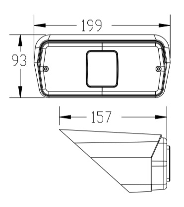 Лява Задна Светлина,Стоп и Габарит с Мигач За Трактор, Подходяща За Ford New Holland, E4NN13N510AB, E4NN13N510AA